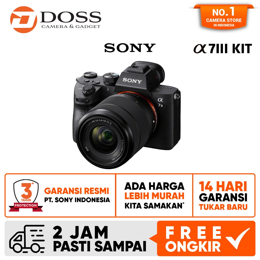 Sony Alpha A7III + SEL2870 / Sony A7III Kit / Sony A7M3 Kit / Sony A7 Mark III Kit