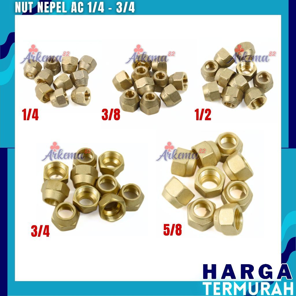 NEPEL AC-DOUBLE NEPEL-NEPEL PIPA AC-NAT AC-NEPEL AC 1/2PK - 5OK I DOBEL NEPEL AC | NUT AC