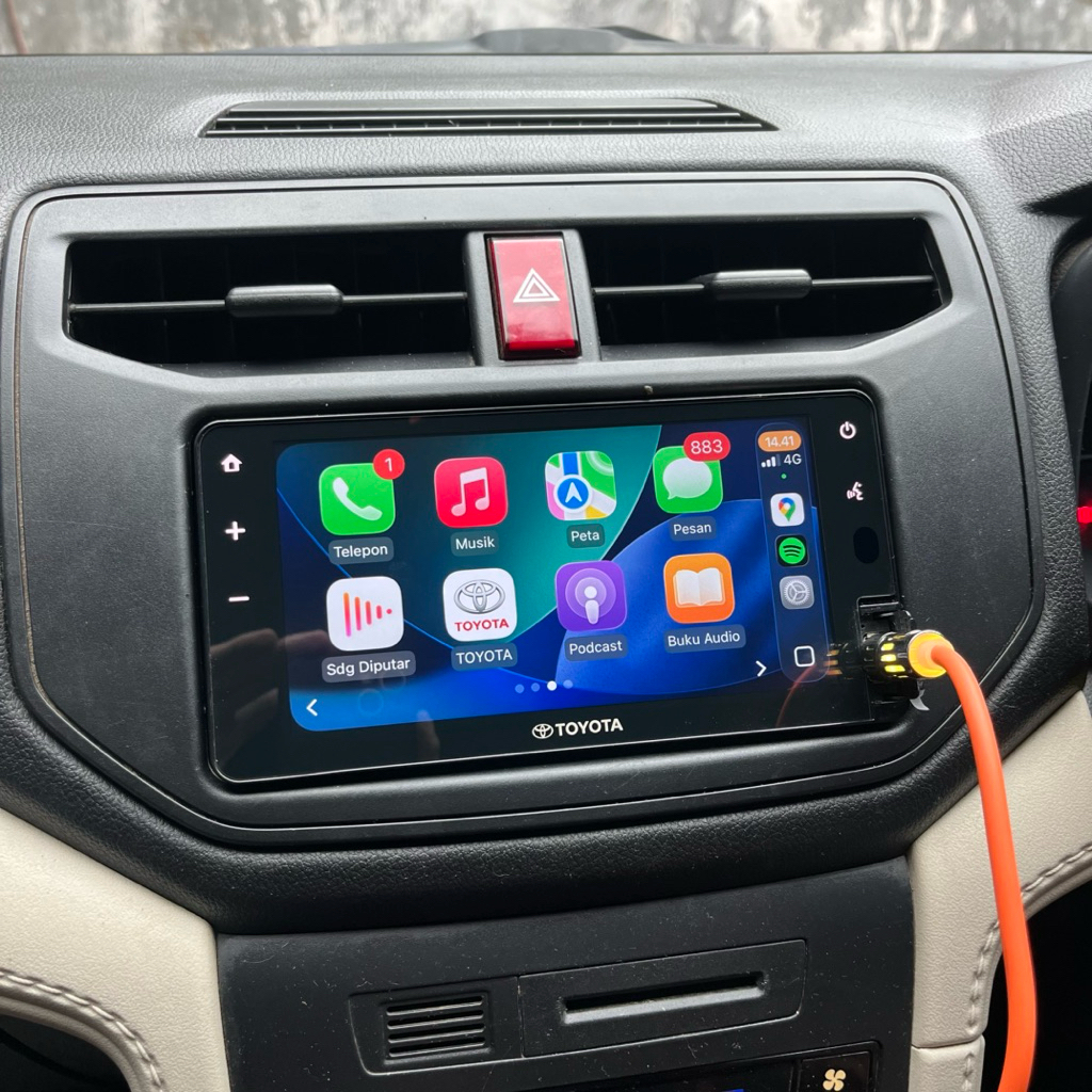 Head unit rush 7 inch apple carplay android auto