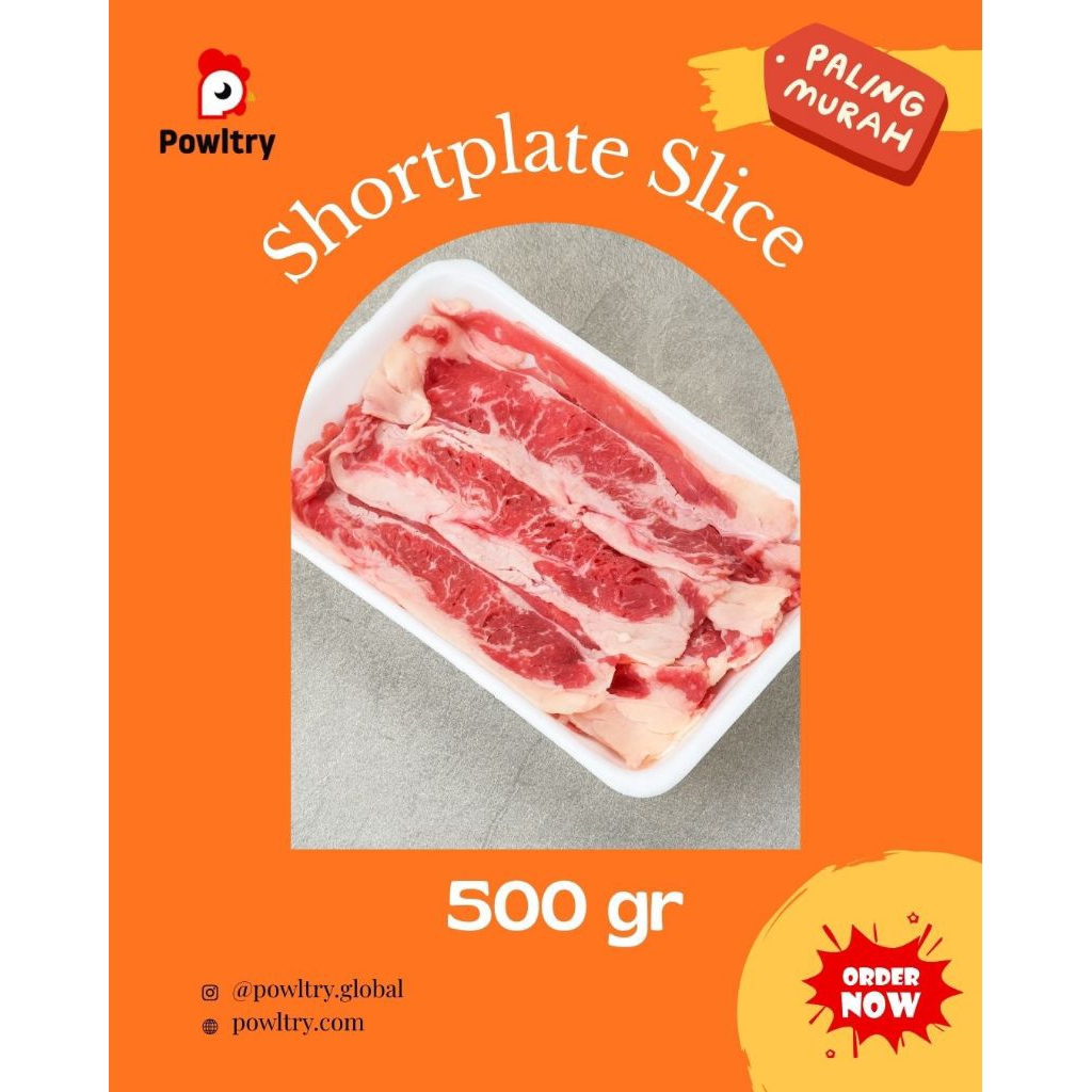 Shortplate Slice 500g