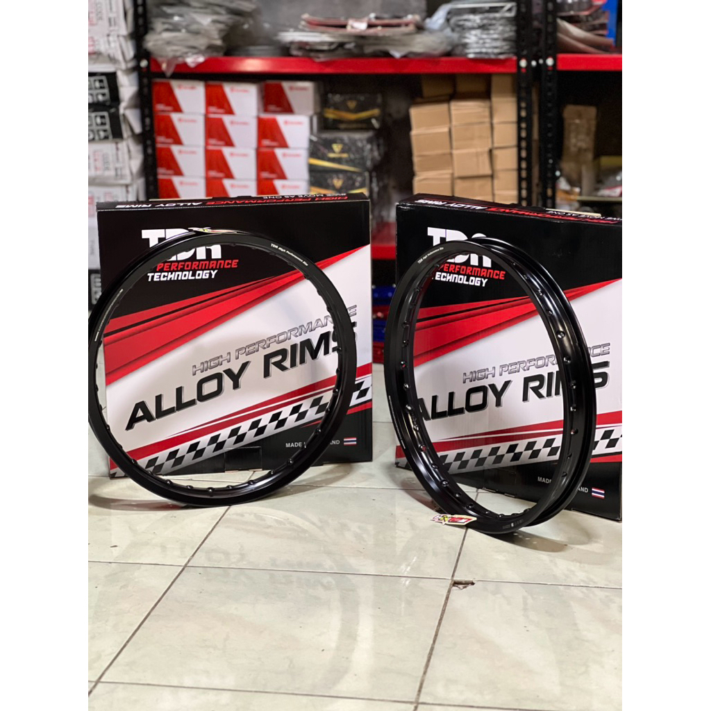 velg tdr ring 17 ukuran 140/160 hitam glosy / velg tdr racing