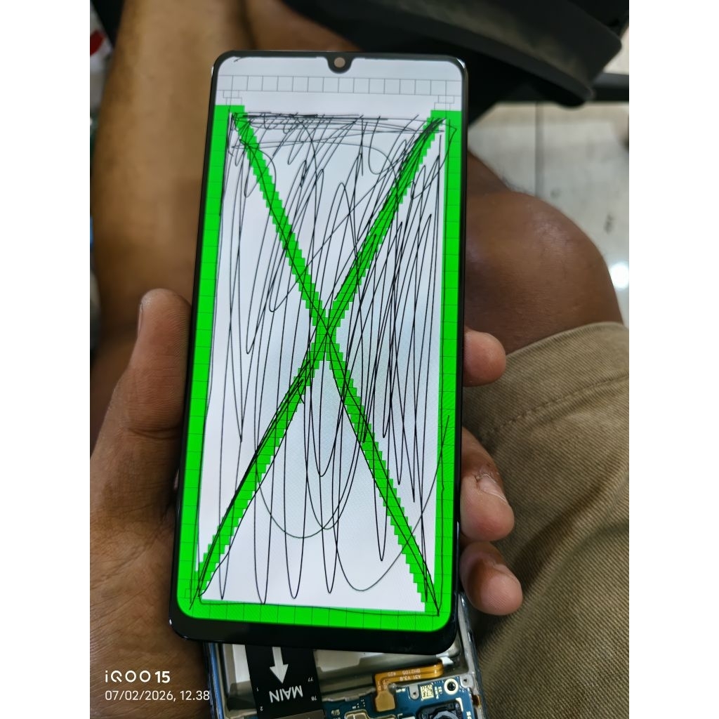 LCD Samsung A32 4G Original Copotan Minus