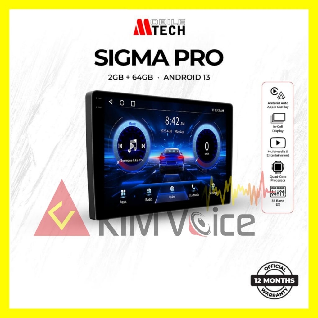 Head unit Android Mtech Sigma Pro MM-8803 9/10 inch