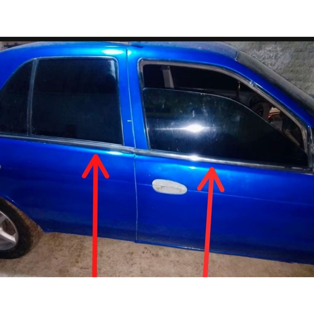 karet pelipit kaca luar water strip kaca mobil KIA TIMOR SOHC DOHC