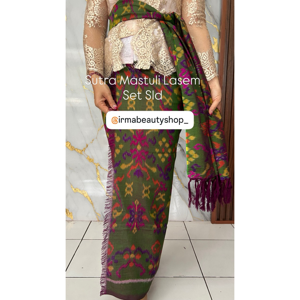 Ready Sutra Mastuli Lasem Set Slendang