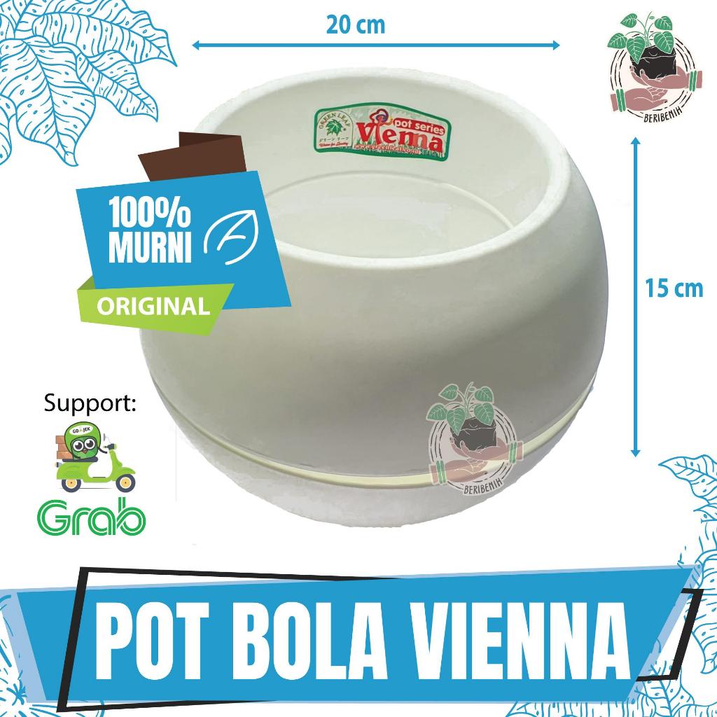 Pot Vienna Bola Pot Tanaman Hias Minimalis Cantik Pot Bunga Bola