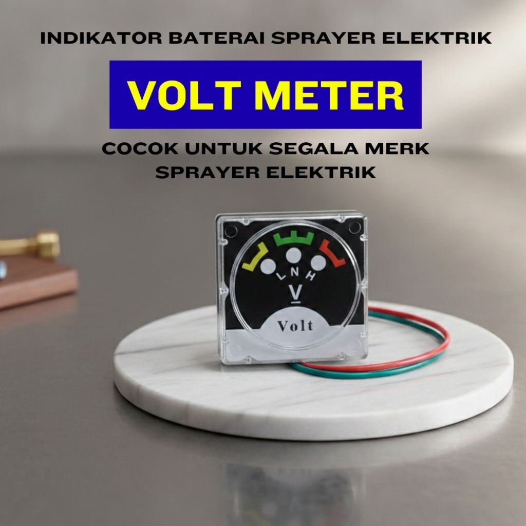 VOLTMETER SPRAYER / INDIKATOR BATERAI SPRAYER ELEKTRIK / LAMPU INDIKATOR BATERAI TANGKI CAS
