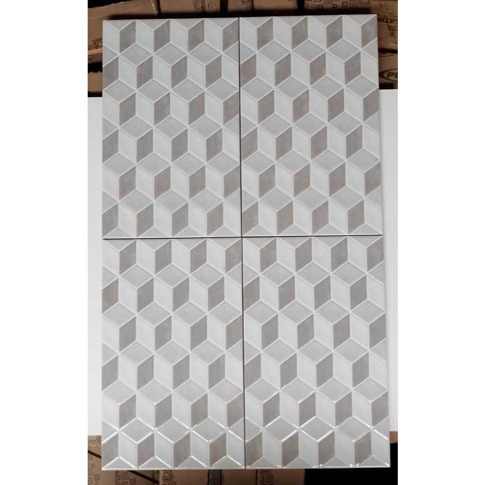 Keramik dinding platinum beatrix grey 25x40 emboss glossy keramik dinding 25x40 keramik emboss keram