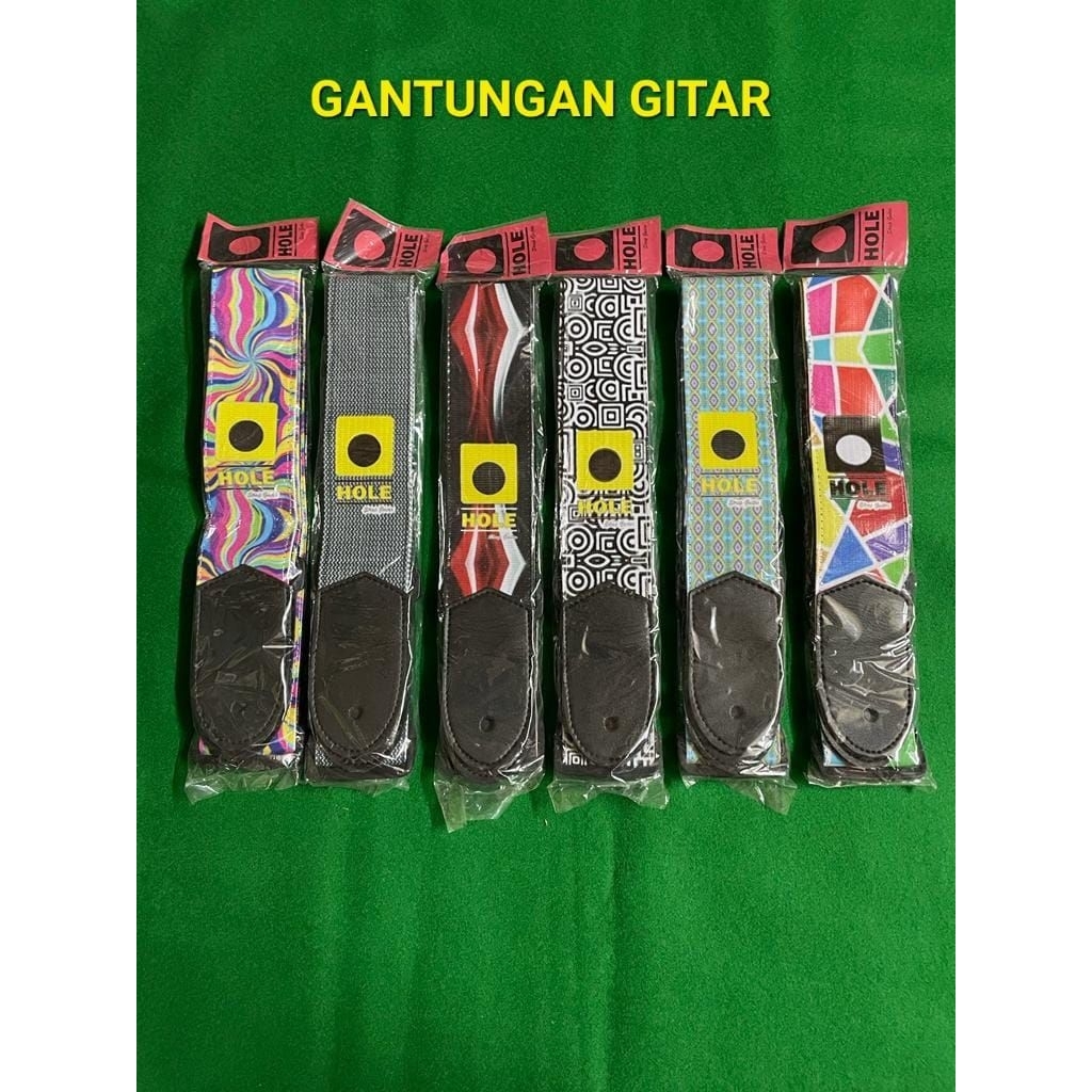 Strap Gitar Akustik Gantungan Gitar Akustik Tali Gitar Premium Guitar Strap Motif