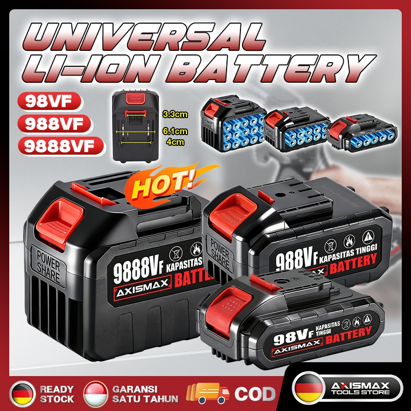 New Baterai Litium Li-ion Batteries Aksesori for Lithium Chainsaw, Kunci Pas Listrik, Mesin Potong R