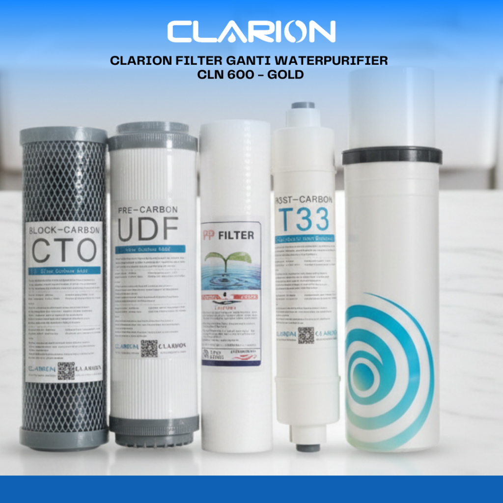 Filter CLN 600 Gold Original – Cartridge Air Minum Clarion- Solusi Air Lebih Murni
