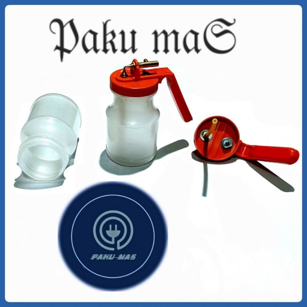 Sprayer cat manual bahan plastik semprotan cat ujung kuningan