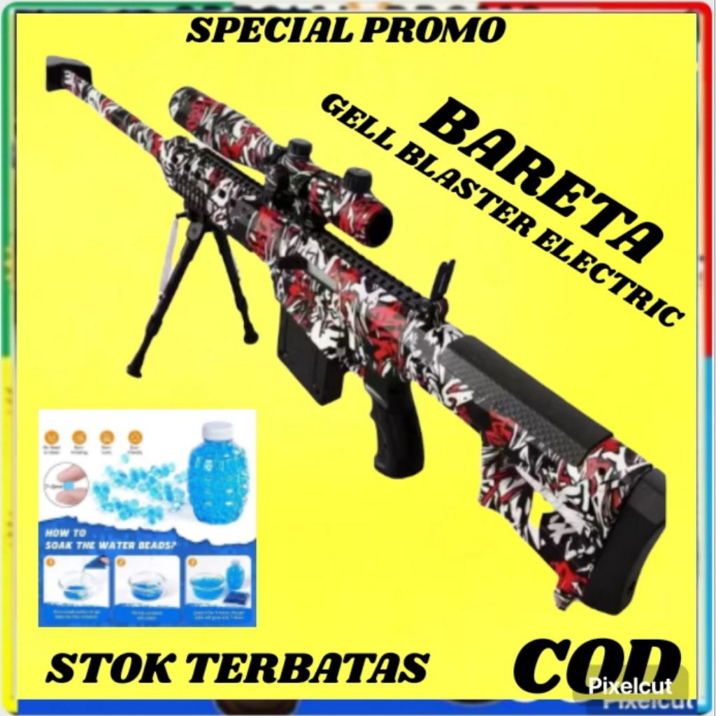 Mainan Anak Luar Ruangan Water Gell Eletrick ABS SNI/MAINAN PISTOL PISTOLAN TEMBAK TEMBAKAN  ANAK LA