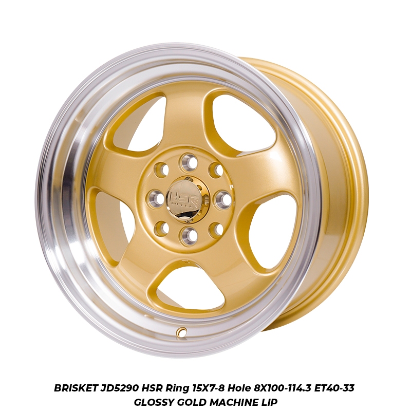 VELG MOBIL MODEL PALANG HSR BRISKET RING 15 LEBAR 7/8 BUAT MOBIL AVANZA CALYA SOLUNA PELK R15 GOLD