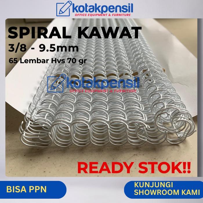 Spiral Kawat 3/8 LUXE WIRE | Spiral Kawat Putih | Spiral Kawat  Jilid | Spiral Kawat A4 dan F4 | Rin