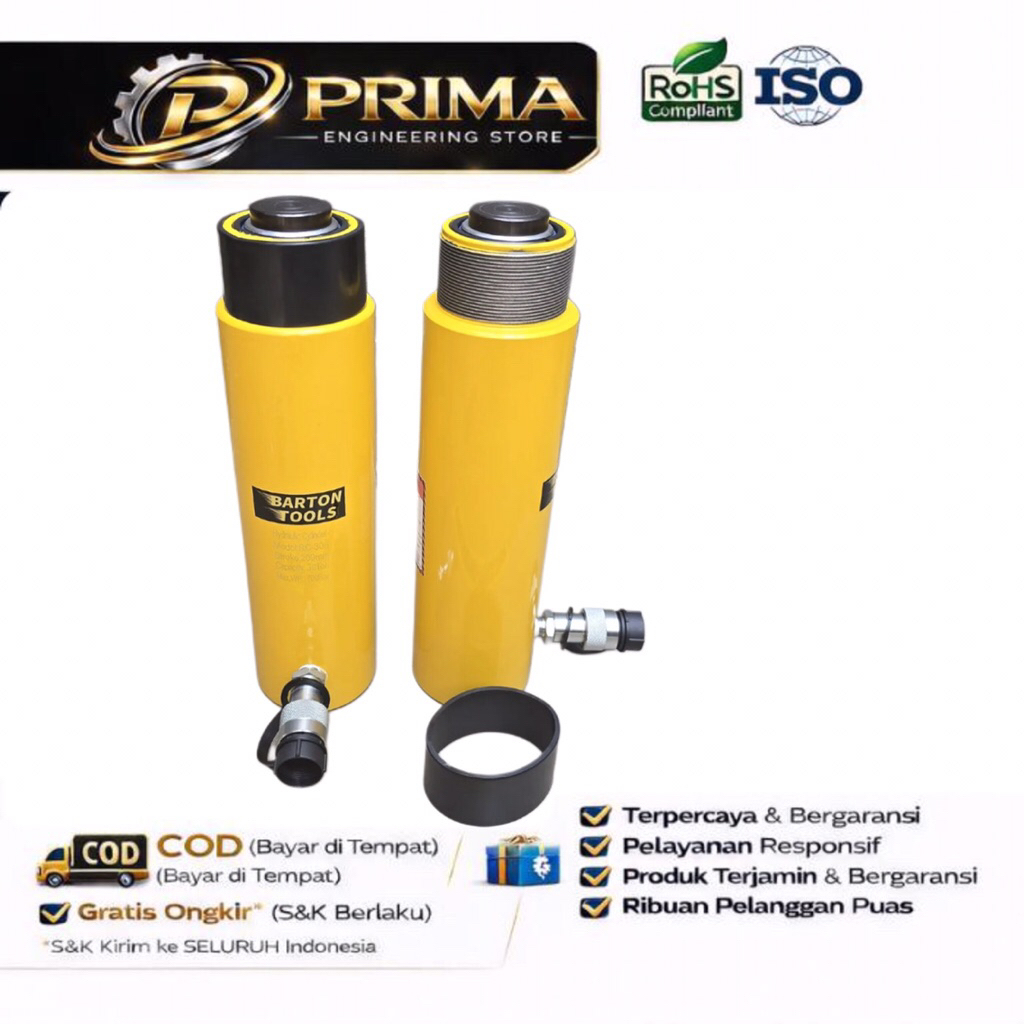 Hydraulic Cylinder 30 Ton 209mm RC-308 BARTON Hidrolik Jack 30T Silinder