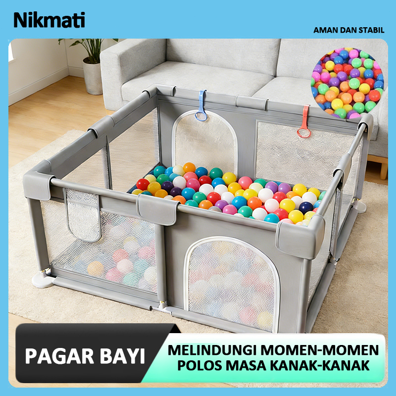 Cod Pagar Pengaman Anak Pagar Bayi Bermain Bayi Merangkak Di Tanah Pagar Pelindung Balita