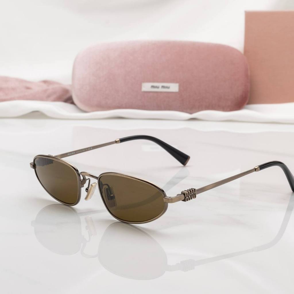 MIU MIU Irregular Metal Sunglasses