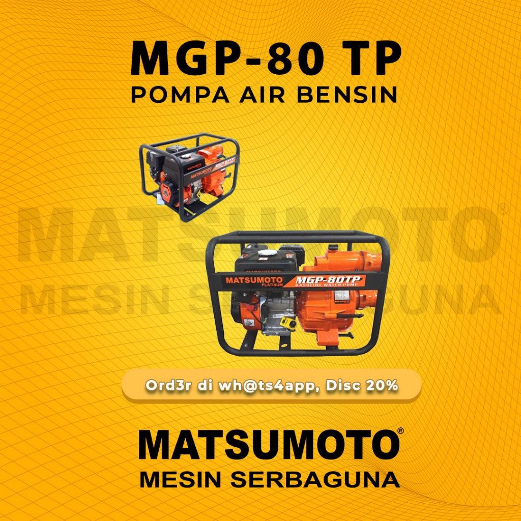 MATSUMOTO Pompa Air / Pompa Alkon ( MGP-80 TP)