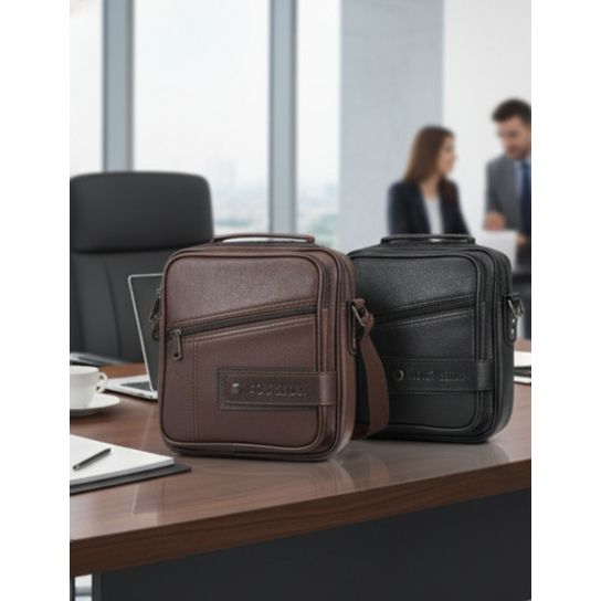 TAS SELEMPANG PRIA POLO ZADA , TAS KULIT