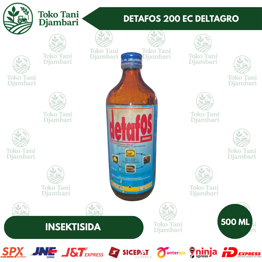 Insektisida Detafos 200 EC Deltagro 500 ml – Pembasmi Hama Tanaman Pertanian – Bahan Aktif Triazofos