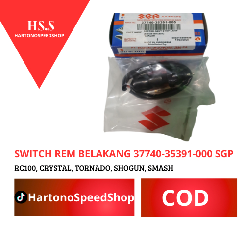 37740-35391-000 SWITCH REM BELAKANG RC100, CRYSTAL, TORNADO, SHOGUN, SMASH SGP ORIGINAL