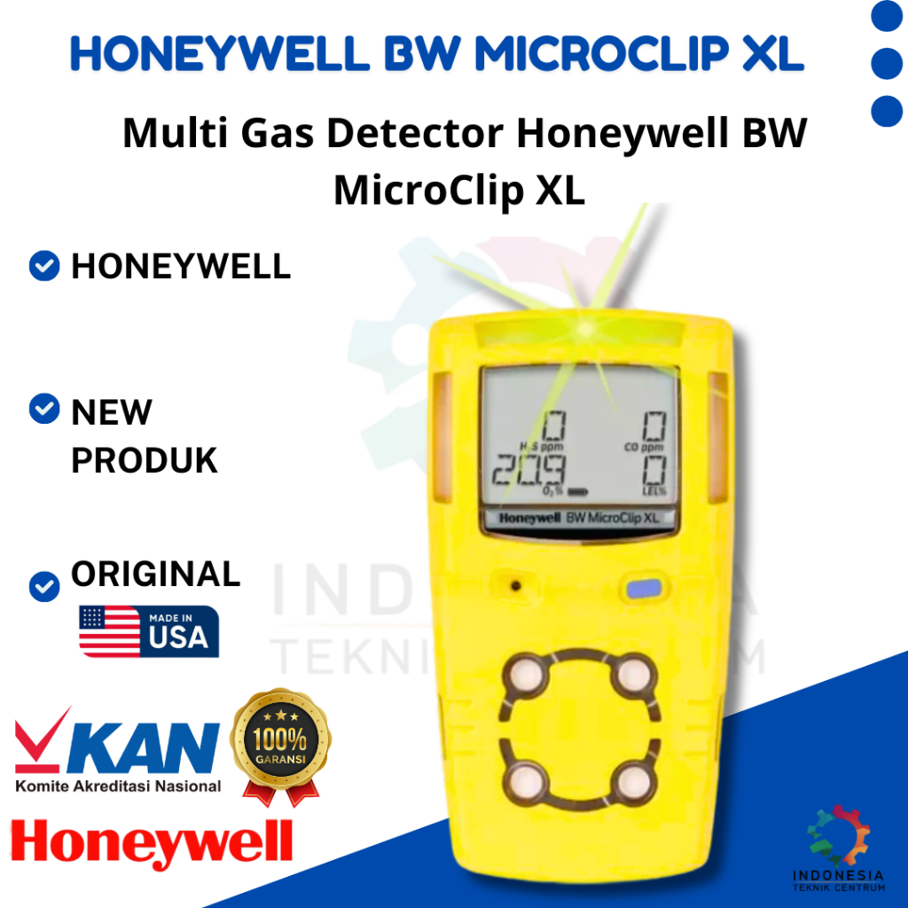 Multi Gas Detector Honeywell BW MicroClip XL