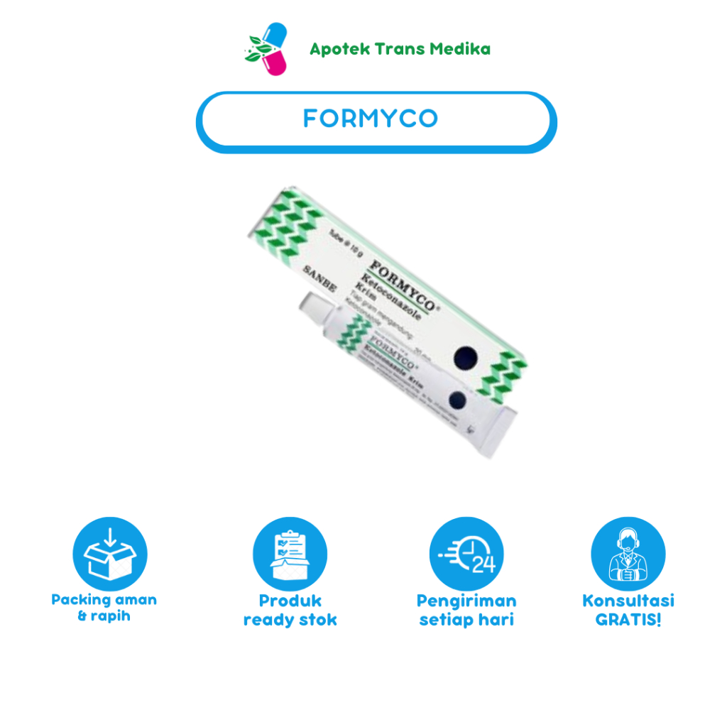 Formyco 2% Krim 10 Gram - Salep Gatal, Panu, Kudis, Kurap, Kutu Air, Eksim