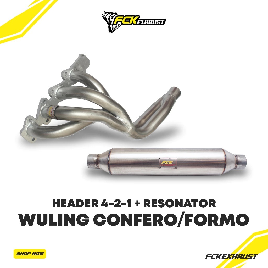 FCK Header Wuling Confero/Wuling Formo + Resonator Knalpot Mobil
