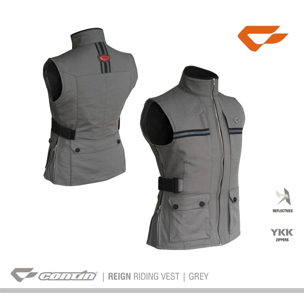Contin Rompi Riding Contin Reign - Grey - Contin Jaket Motor