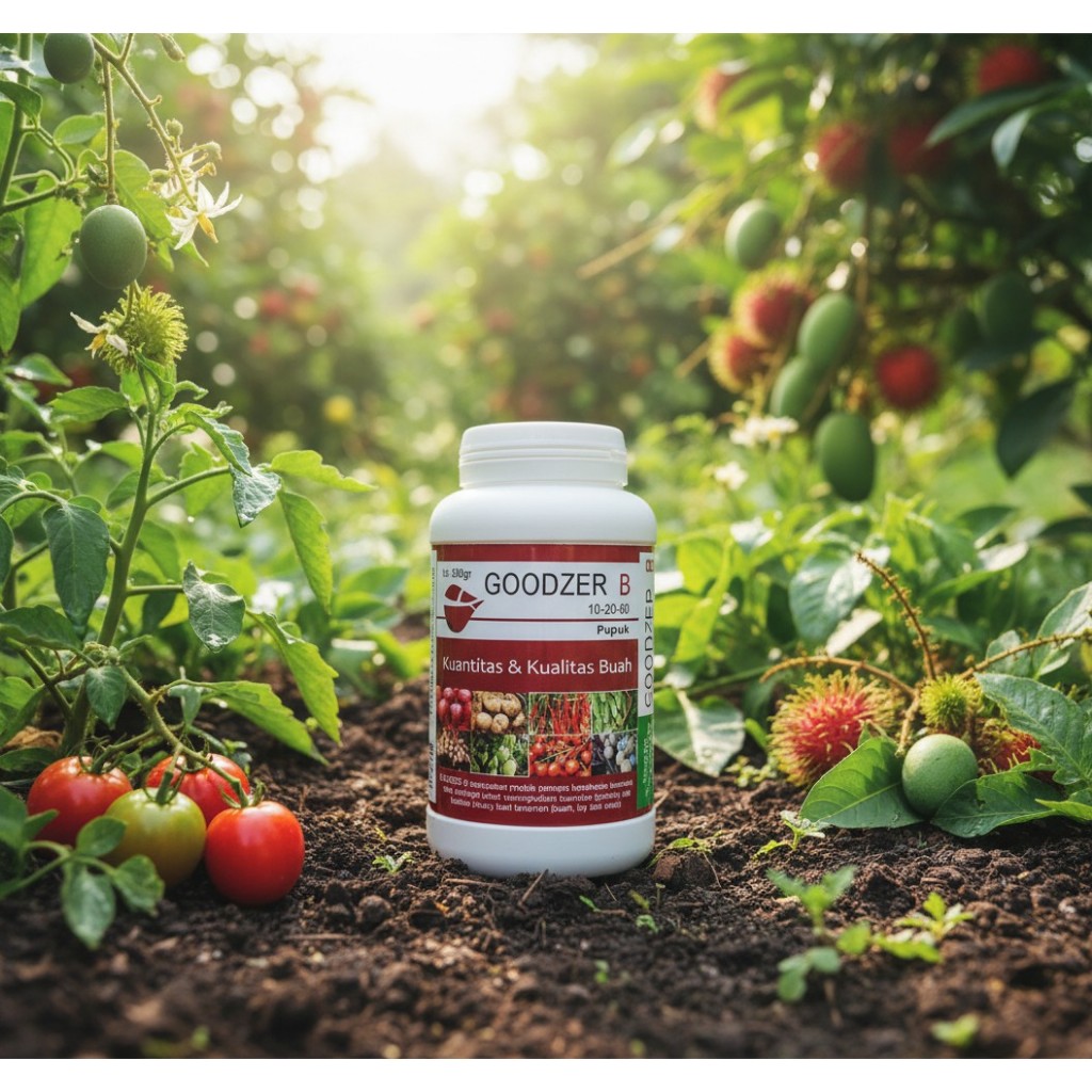 Pupuk Anti Rontok bunga buah GOODZER B 10-20-60