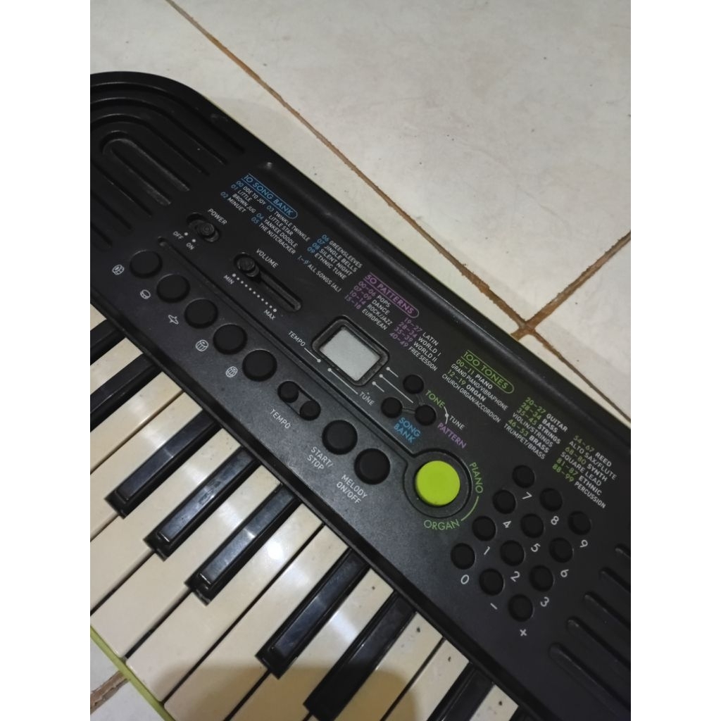 Casio Mini Keyboard SA-46 + batre 6 biji