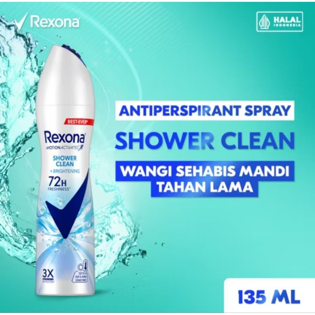 REXONA SHOWER CLEAN ANTIPERSPIRANT DEODORANT SPRAY