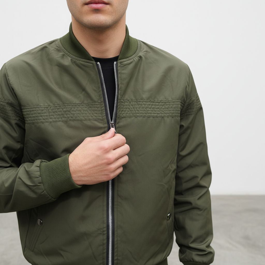 GARMOST Jaket Bomber pria casual - Jaket parasut bolak balik - Jaket motor - jaket biker