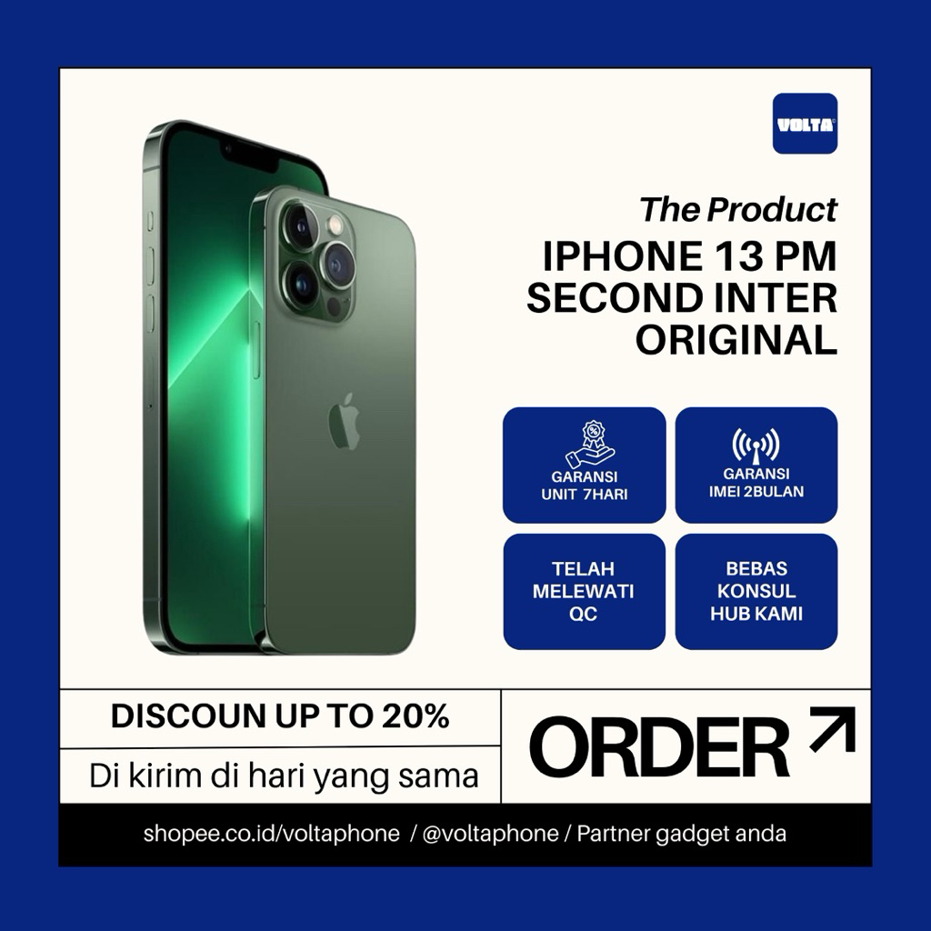 iPhone 13 Pro Max Second inter original 128GB/256GB