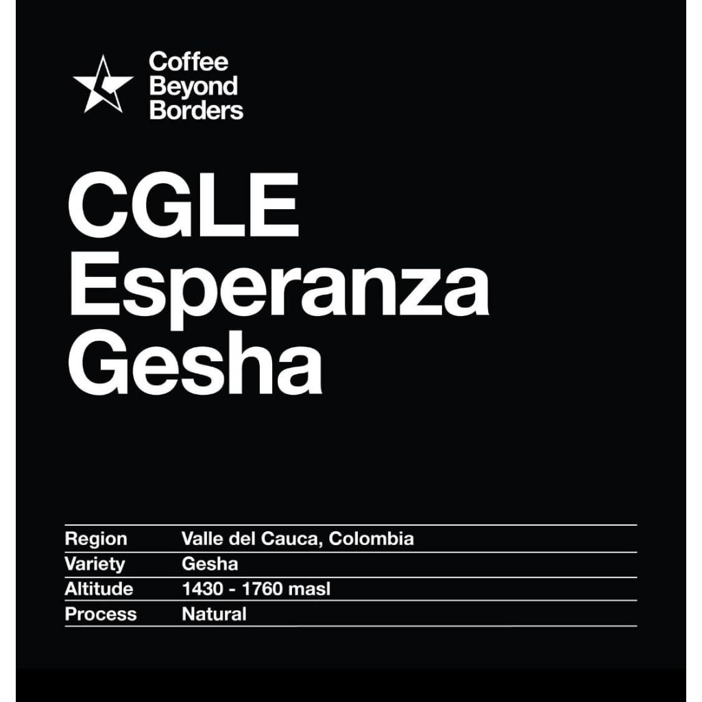 Arabica Green Beans - Colombia CGLE Esperanza Gesha Natural