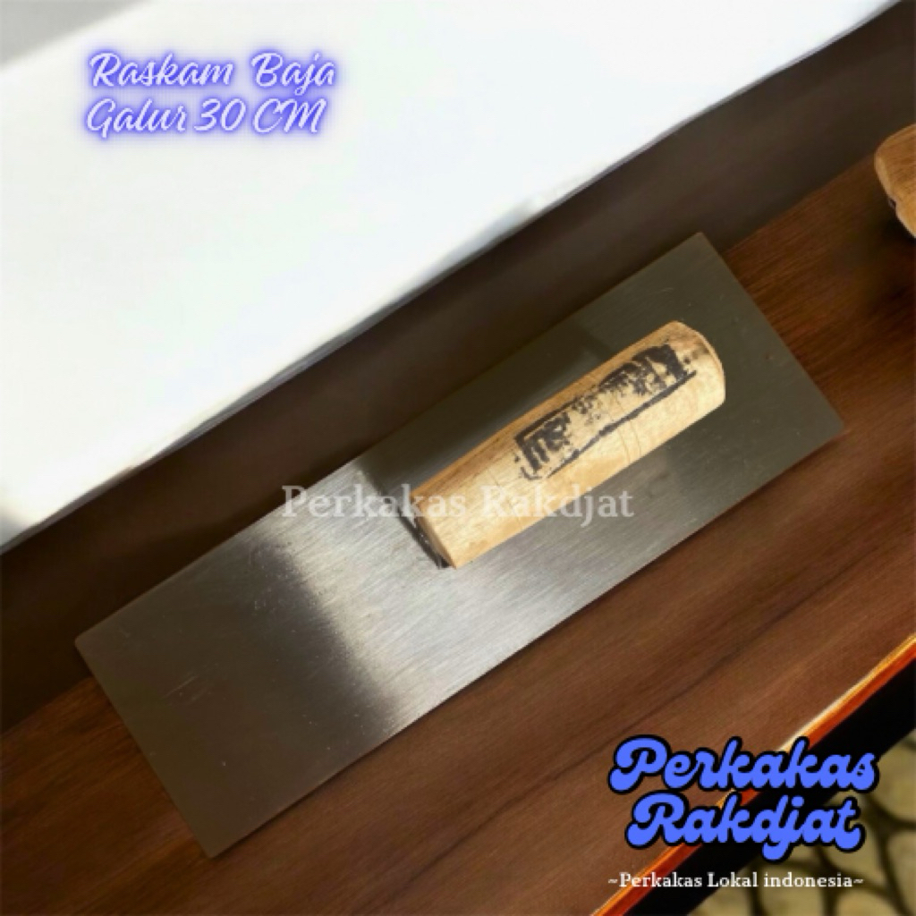 Raskam bahan Baja asli-Raskam besi baja 30 CM