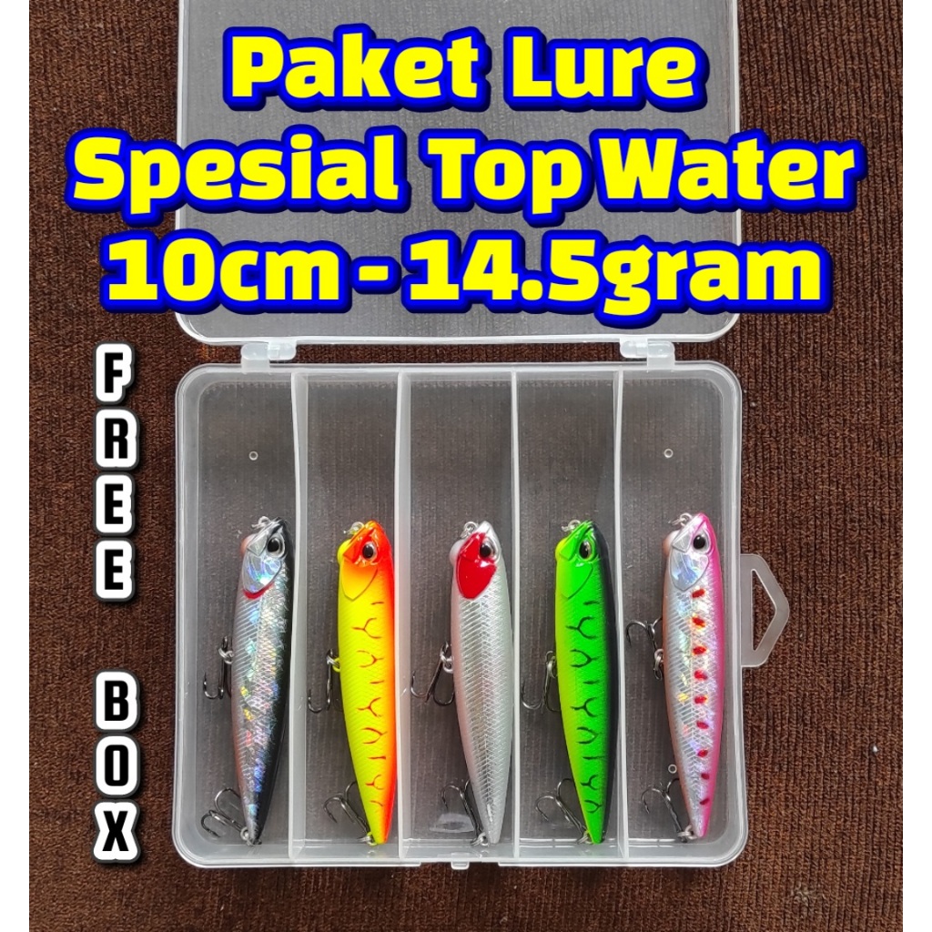 PAKET SPECIAL UMPAN PENCIL WTD  10Cm - 14.5gramTOP WATER DUO REALIS UMPAN MANCING WTD PENCIL