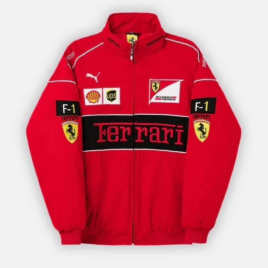 Ferrari F1 Vintage Racing Jacket - Red Edition