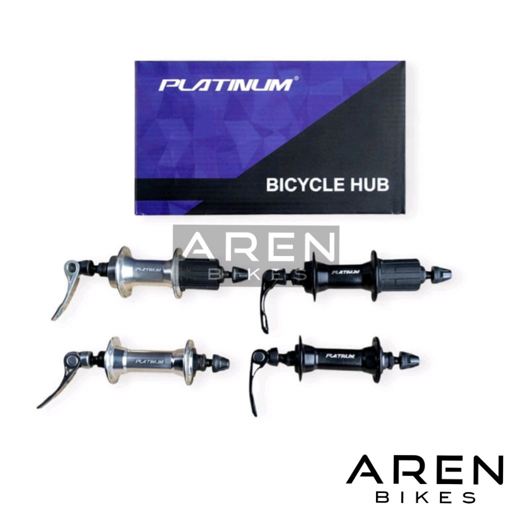 HUB FREEHUB PLATINUM SLUP CASSETTE 32 36 HOLE HITAM SILVER  7 8 9 10 11 SPEED LUBANG 32H 36H BEARING