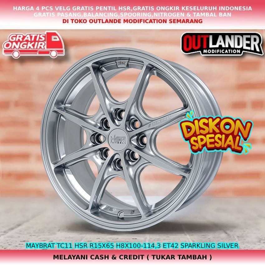Velg Racing R15 Cocok Untuk Mobil Livina| Xenia| Avzan| Wuling Confero| Kinag Lgx/Krista| Dll HSR MA