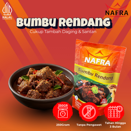 BUMBU RENDANG ASLI PADANG 1 KG DAGING