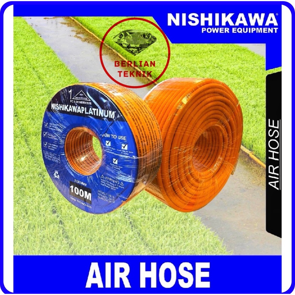 Selang Sprayer Compressor Steam Spray Air Hose Slang Angin Nishikawa 10 Meter