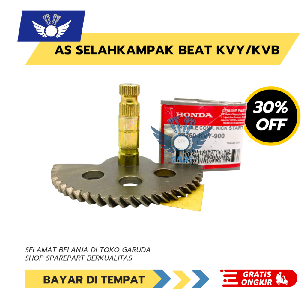 KVB AS SELAH BEAT KARBU HONDA VARIO SCOOPY SPACY / KAMPAK PER SELAHAN BIT LAMA / GIGI PINION STARTER