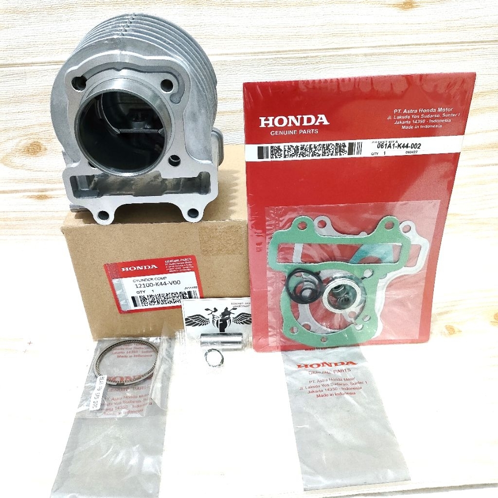 BLOK SEHER K44 SET KOMPLIT PLUS TOPSET UNTUK MOTOR HONDA BEAT FI, BEAT ESP, BEAT POP, BEAT STREET