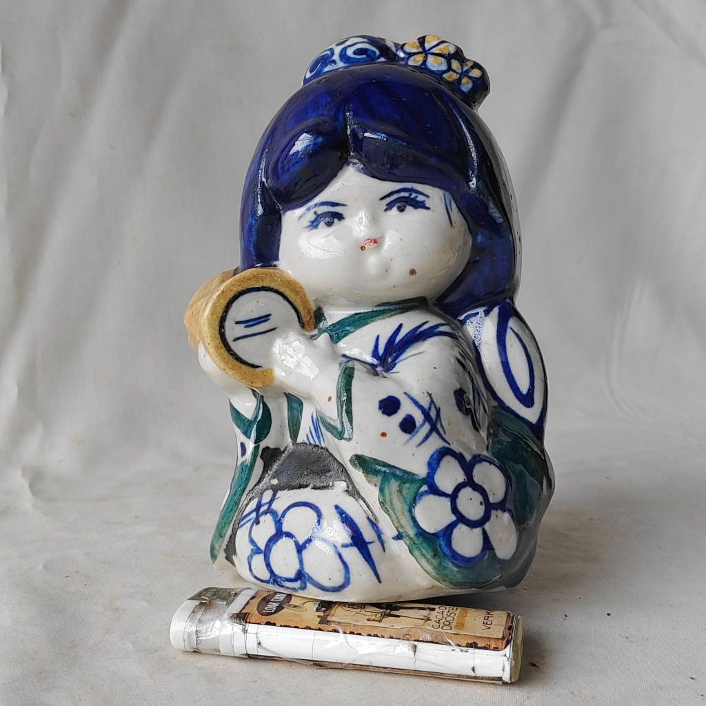 Pajangan Vintage Patung Keramik Boneka Japan