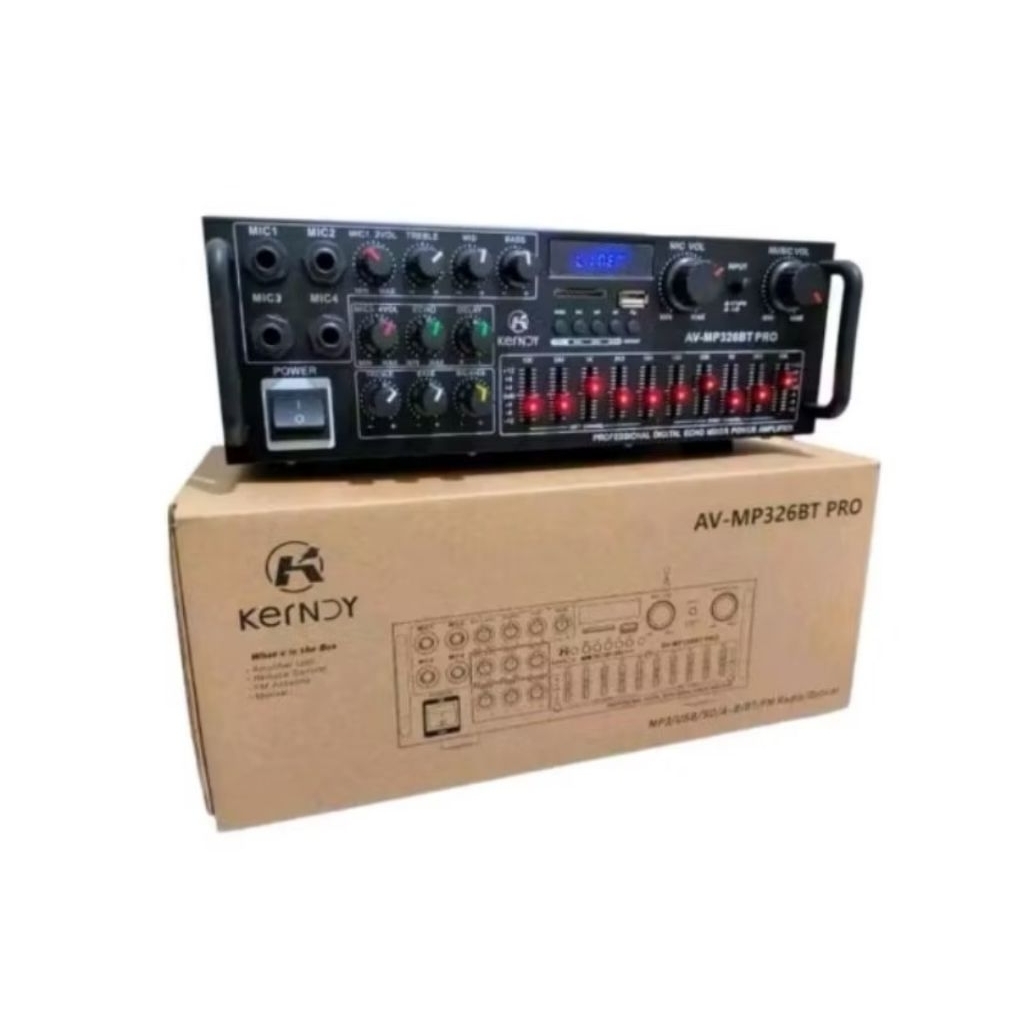 Amplifier KERNDY Bluetooth EQ Audio Karaoke Home Theater  KERNDY amplifier  AV-MP326BT