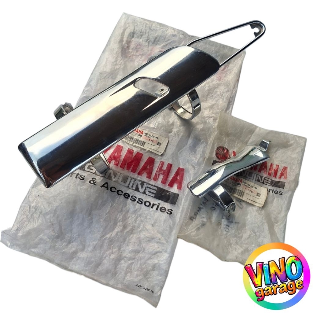 PELINDUNG TEBENG KNALPOT TAMENG KNALPOT PELINDUNG PANAS SCORPIO STEKO 2001-2005 ASLI YAMAHA 5BP-E472