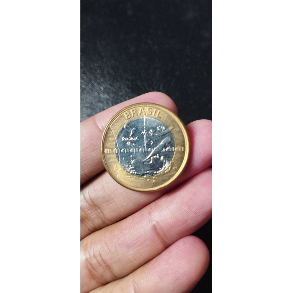 Koin 1 Real Brasil Olimpiade Rio-Renang Paralimpiade