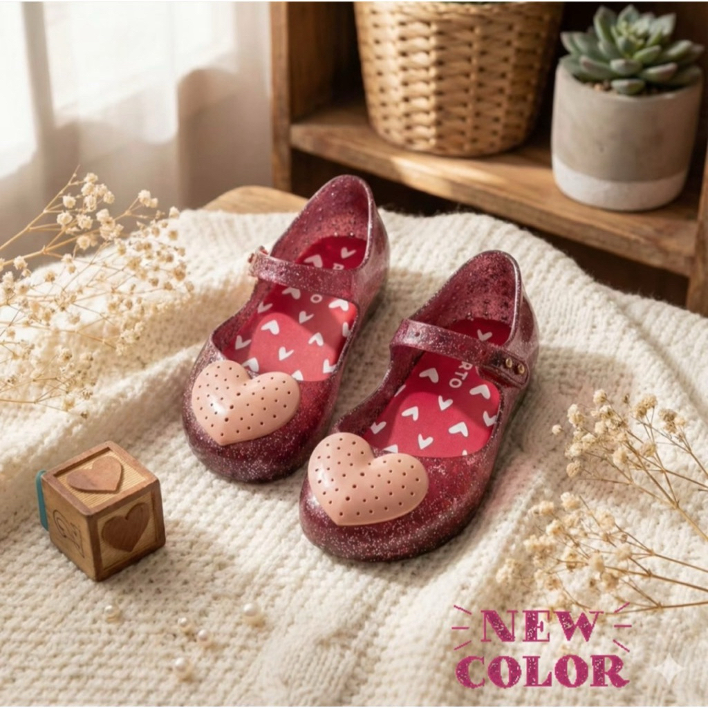 PORTO KIDS LOLY POLY SHOES / Porto Sepatu Anak Perempuan Rubber Jelly Ukuran Besar Jangan Upsize